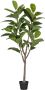 WOOOD Rubberboom Kunstplant 135 cm Plastic Groen 135x74x55 - Thumbnail 2