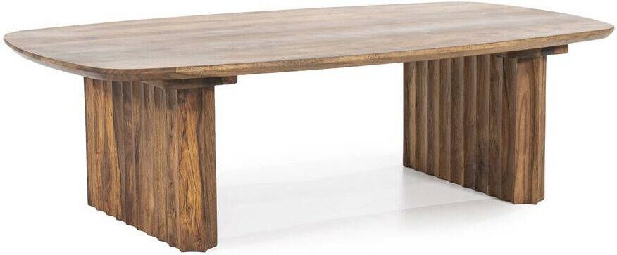 Eleonora Salontafel Alexander Deens ovaal Sheesham hout 130 x 70cm Bruin