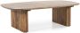 Eleonora Salontafel Alexander Deens ovaal Sheesham hout 130 x 70cm Bruin - Thumbnail 2