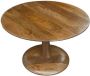 Brix Salontafel Vivian Bruin 60x60x38cm Mangohout - Thumbnail 3