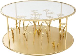 Kare Design Kare Salontafel Flower Meadow Gold