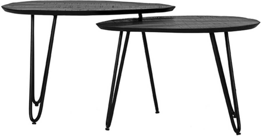 LABEL51 | Salontafel Frisk Zwart Mangohout | Woonkamertafels | Salontafel