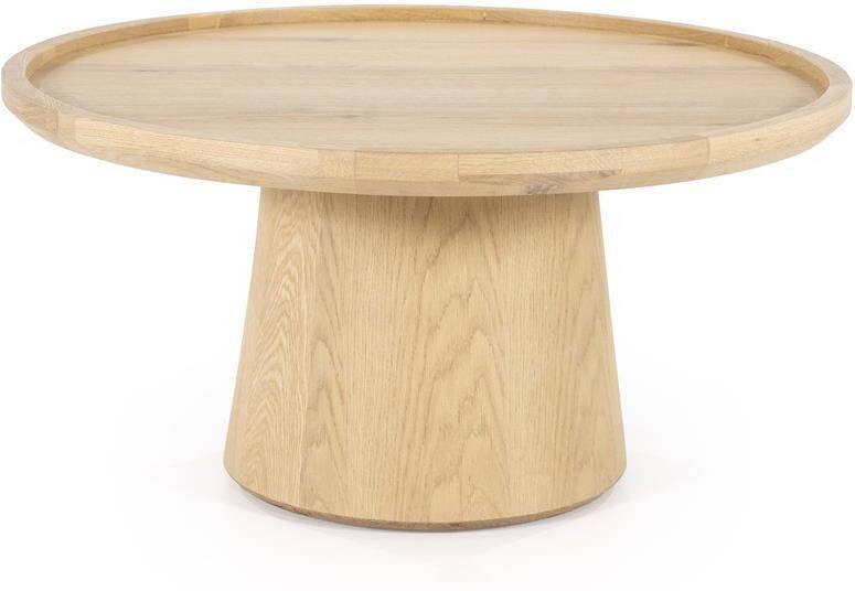 Eleonora Salontafel Leia Eikenhout 80cm Naturel Rond