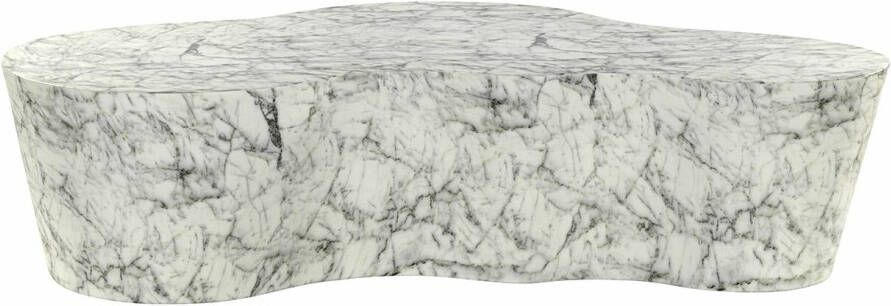 Richmond Interiors Richmond Organische Salontafel Rockyard Faux Marmer 127 x 122cm Wit