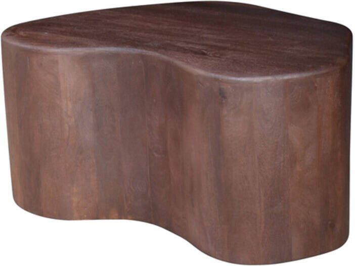 LABEL51 Organische Salontafel Savi Espresso Mangohout 80 x 70cm