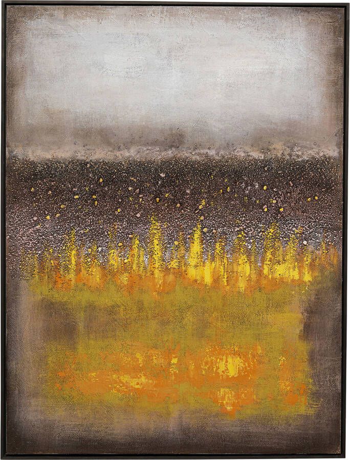 Kare Design Kare Schilderij Vista Yellow 90x120cm