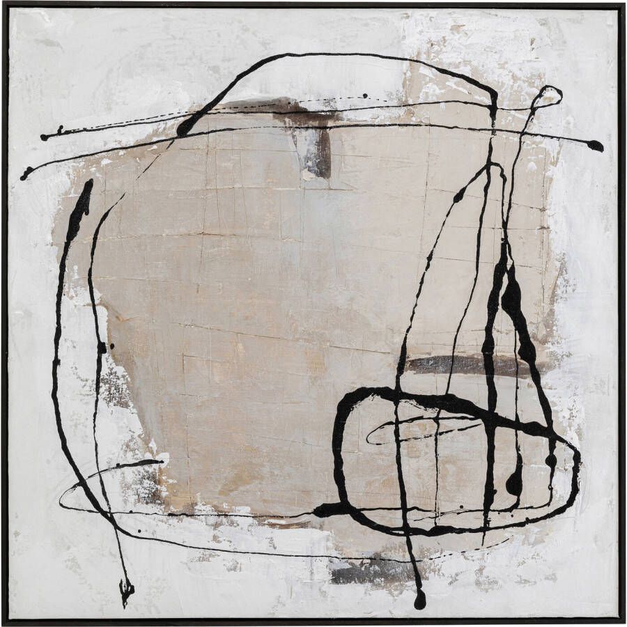 Kare Design | Schilderij Dust Grey 100x100cm | Woonaccessoires | Schilderij