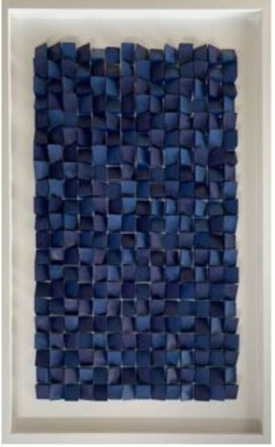 Kare Design Origami Schilderij blauw 74x104cm