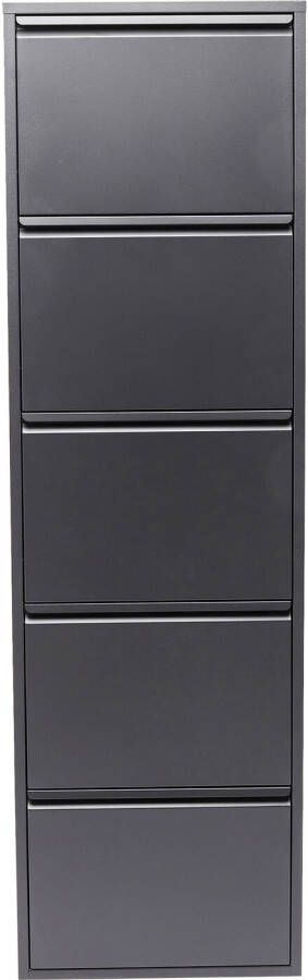 Kare Design Caruso Schoenenkast 5 laden antraciet