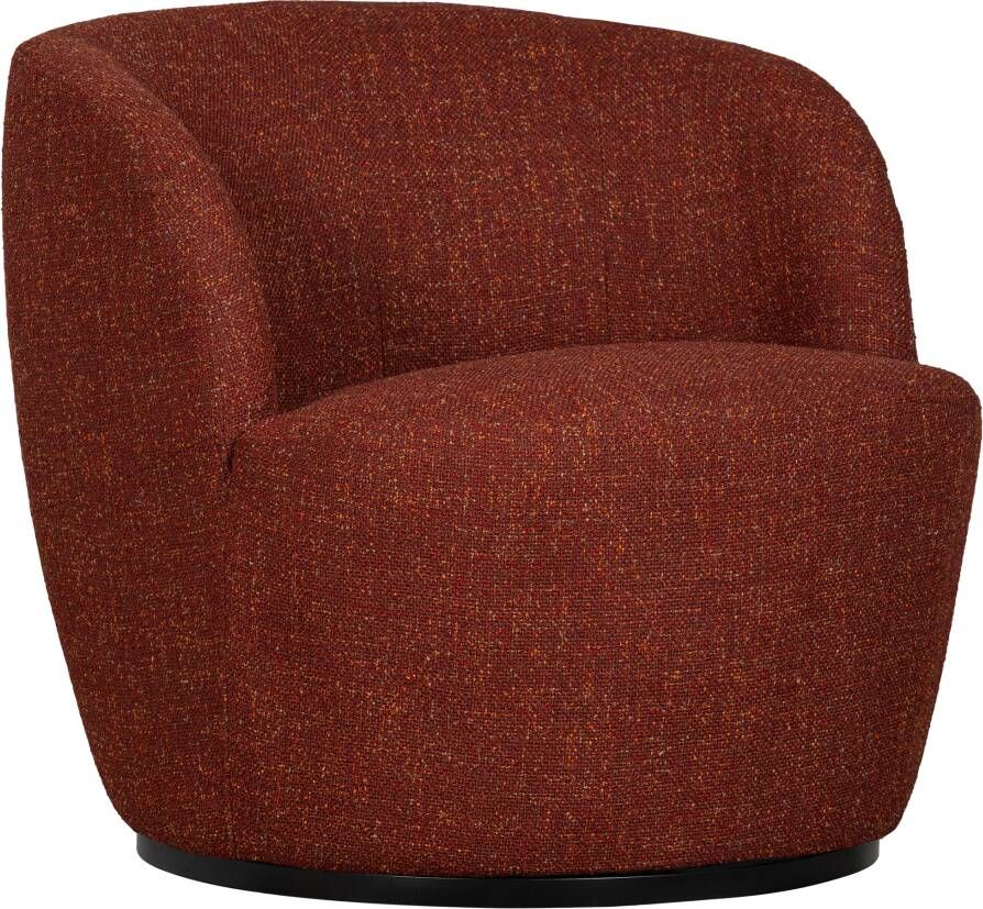 Woood Serra Draaifauteuil Melange Stof Chili 68x70x77