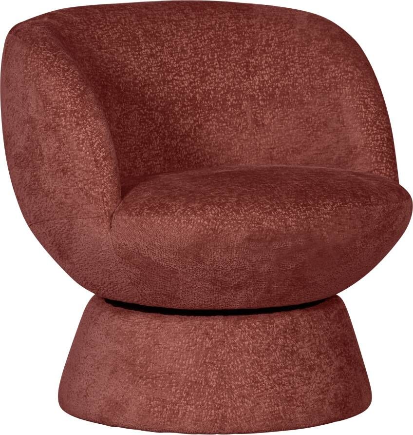 BePureHome Shuffle Draaifauteuil Polyester Ruby 72x73x71