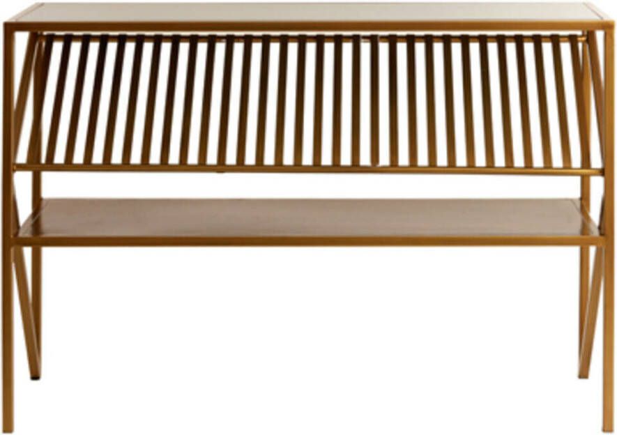 Light & Living Light&living Side table 120x40x80 cm EZRA glas smoke+antiek brons