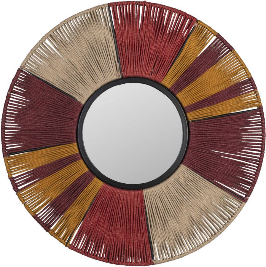 Dutchbone Surya Rope Spiegel| Wandspiegel Rond 60x60 cm Multi colour
