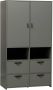 Vtwonen Kledingkast Stage Groen Hout 185x103x40cm (hxbxd) Vt Wonen - Thumbnail 2
