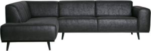 BePureHome Hoekbank 'Statement' Links kleur Zwart