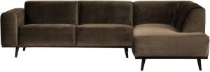 BePureHome Loungebank 'Statement' Rechts kleur Taupe