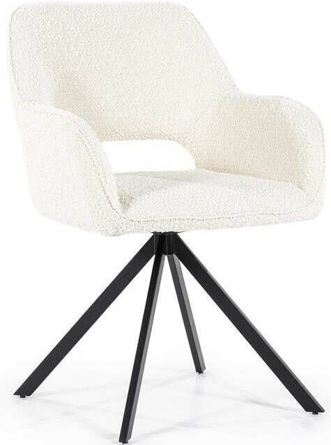 Eleonora Draaibare Eetkamerstoel Fabio Bouclé Beige