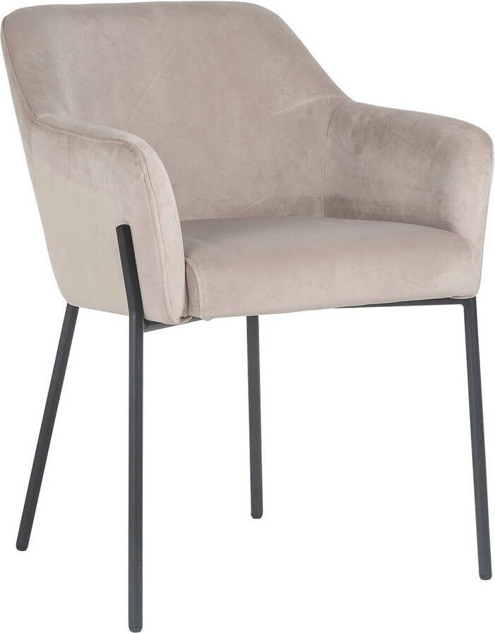 Richmond Interiors | Stoel Fay khaki velvet | Zitmeubels eetkamer | Armstoel
