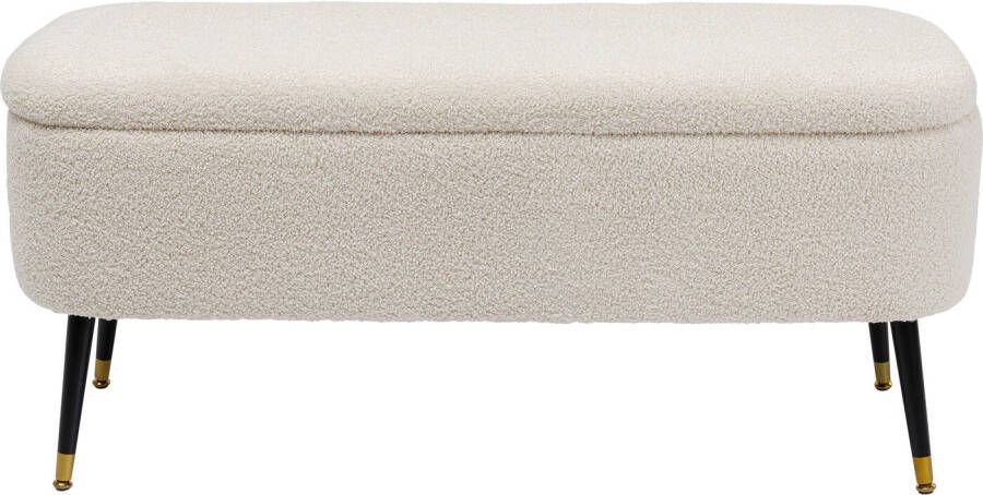 Kare Design Kare Bank met opbergruimte Rico White