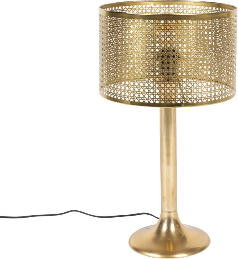 Dutchbone Tafellamp Barun 51cm Goud - Foto 4
