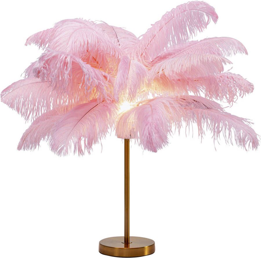 Kare Design Kare Tafellamp Feather Palm Pink 60cm