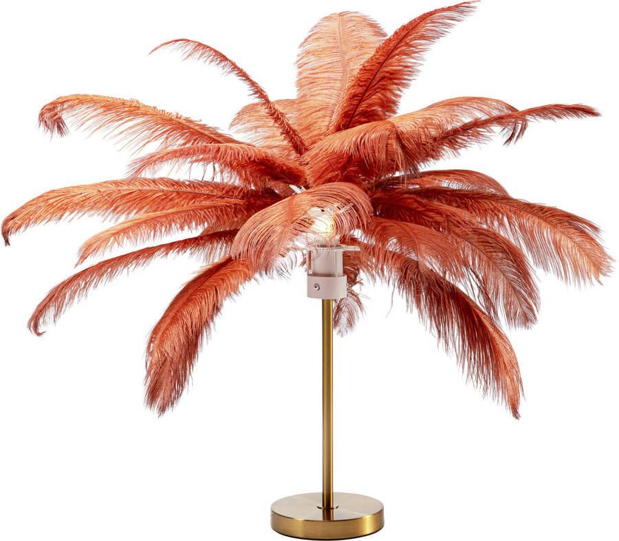 Kare Design Kare Tafellamp Feather Palm Rusty Red 60cm