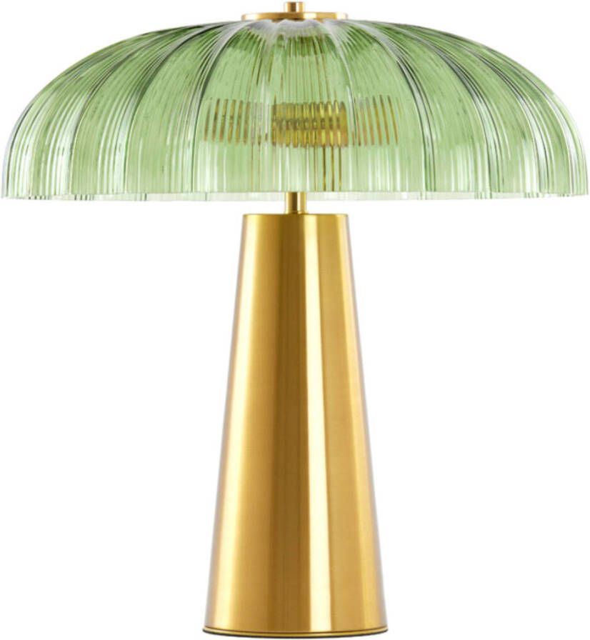 Light & Living Light&living Tafellamp 2L Ø50x51 cm FUNGO glas groen+goud