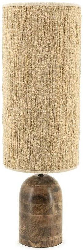 By-Boo Tafellamp Gadja Hout en Jute 78cm Natuurlijk