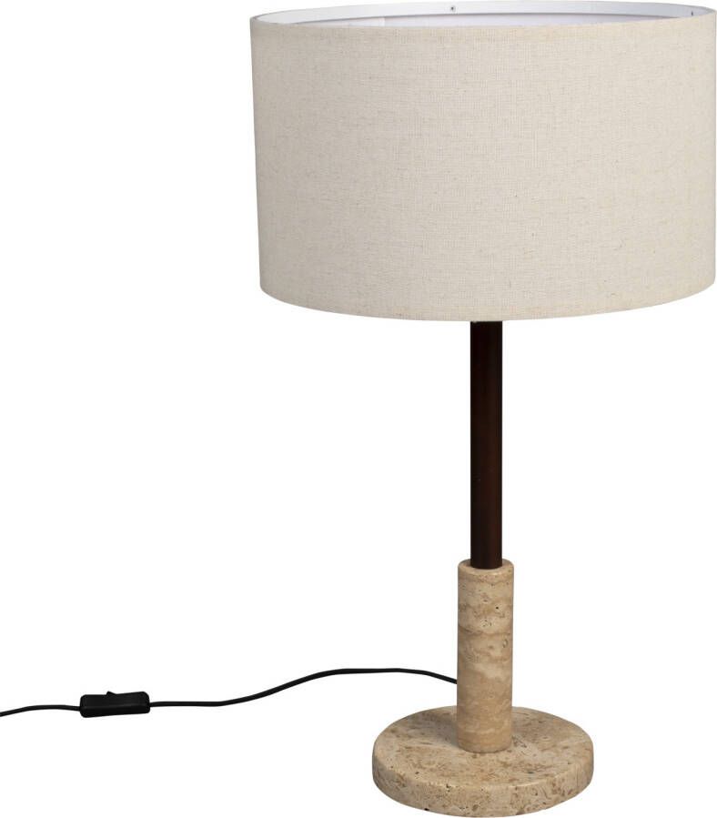 Dutchbone Jackon Vloerlamp Staande lamp Travertin Beige Jackon Vloerlamp Staande lamp Travertin