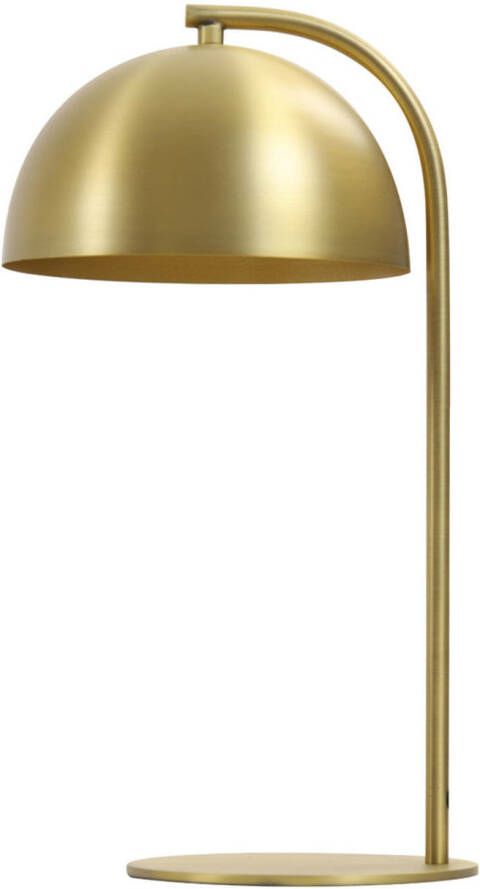 Light & Living Tafellamp Mette rond metaal vintage bol