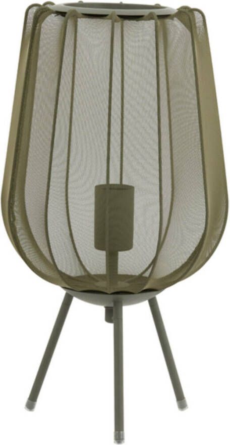 Light & Living Plumeria Tafellamp H 45 x Ø 25 cm Donkergroen