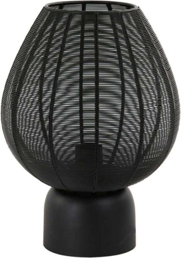 Light & Living Light&living Tafellamp Ø25x34 cm SUNEKO mat zwart