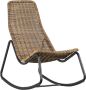 WOOOD Schommelstoel Buiten Tom Rattan Naturel 97x51x95 - Thumbnail 3