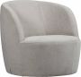 Woood vtwonen Turn Draaifauteuil Velvet Naturel 78x82x87 - Thumbnail 2