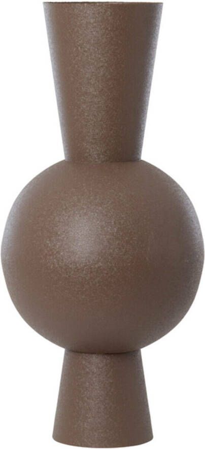 Light & Living Light&living Vaas deco Ø39x83 cm CHEDI mat donker bruin