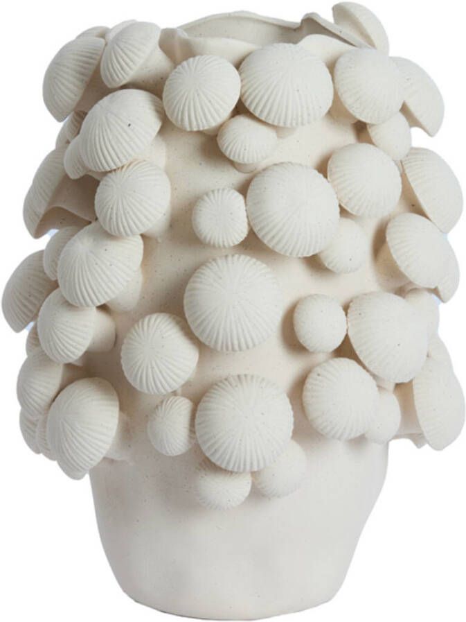 Light & Living Light&living Vaas deco Ø33 5x46 cm PLENTZIA mat crème