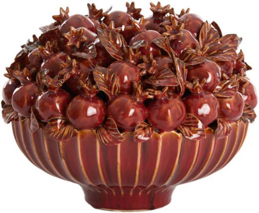 Light & Living Light&living Vaas deco Ø28 5x23 cm POMEGRANATE keramiek bordeaux