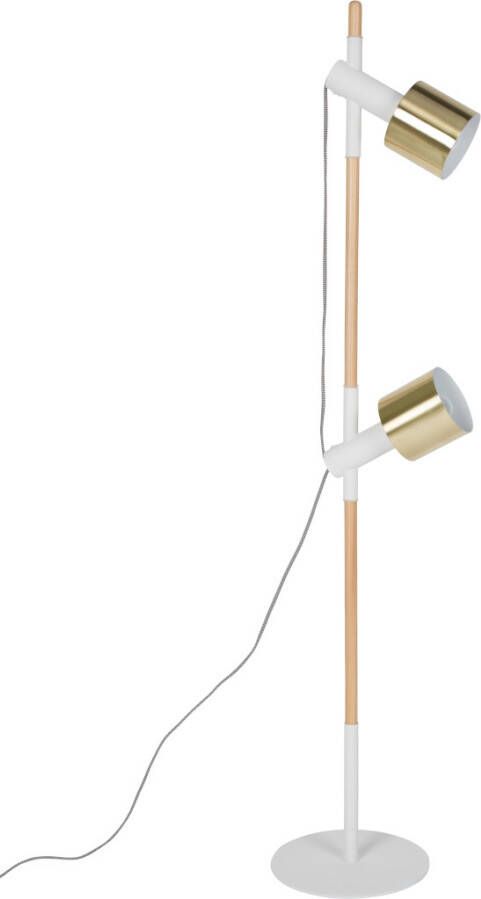 Zuiver Verstelbare Vloerlamp Ivy 2-lamps Goud Wit