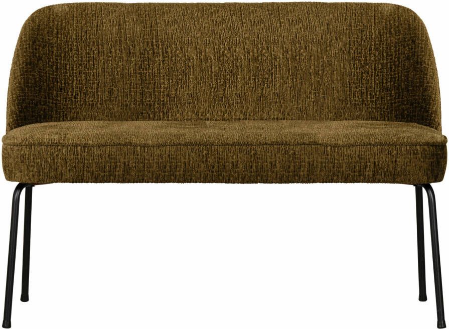 BePureHome | Vogue Eetbank Structure Velvet Brass | Eetkamer meubels | Eetkamerbank