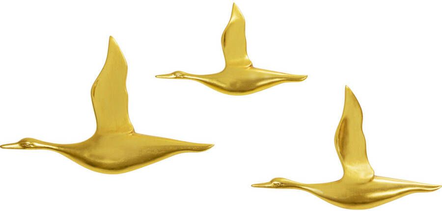 Kare Design Kare Wanddecoratie Flying Ducks (Set van 3)