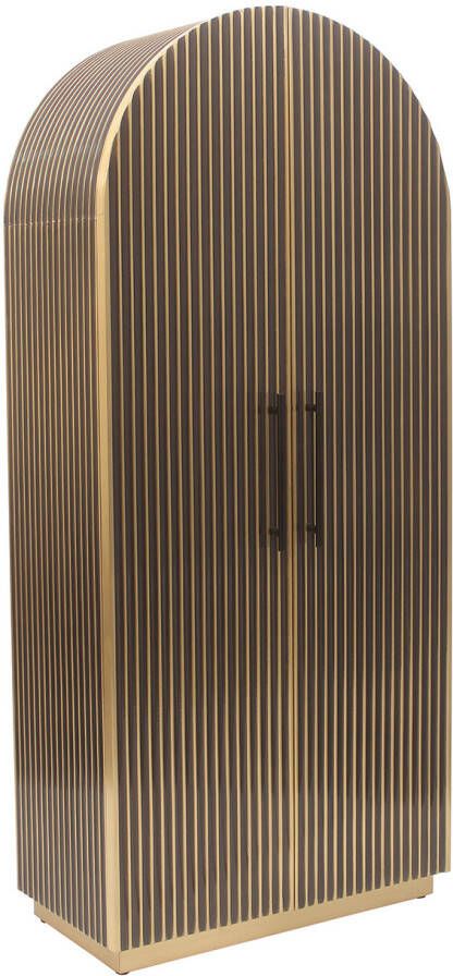 Richmond Interiors Richmond Opbergkast Les Arcs Brass 180 x 80cm Brushed gold