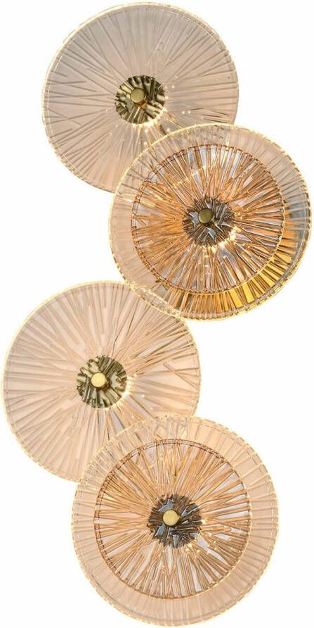 Richmond Interiors Richmond Wandlamp Linzi 4-lamps Brushed Gold