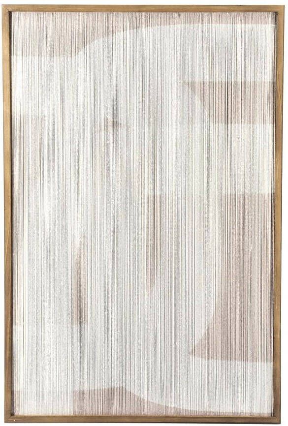 By-Boo Geweven Wandpaneel Yoko 120 x 80cm Off White