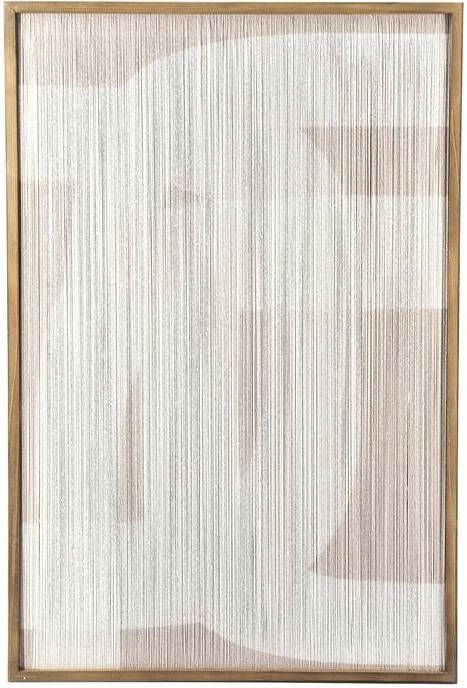 By-Boo Geweven Wandpaneel Yoko 90 x 60cm Off White