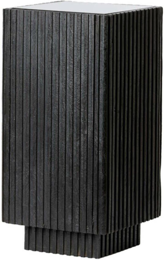 Light & Living Zuil Gatura Mangohout 60cm hoog Mat Zwart
