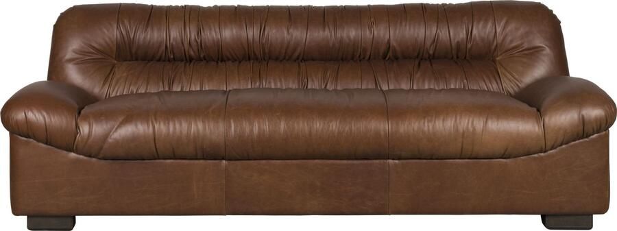 Dutchbone | Bank Douglas Wax Leather Chocolate | Zitmeubels woonkamer | 3-zitsbank - Foto 3