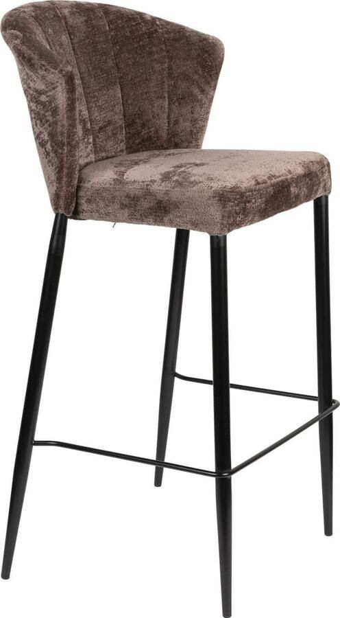 Dutchbone | Barstoel Georgia Purple | Eetkamer meubels | Barstoel