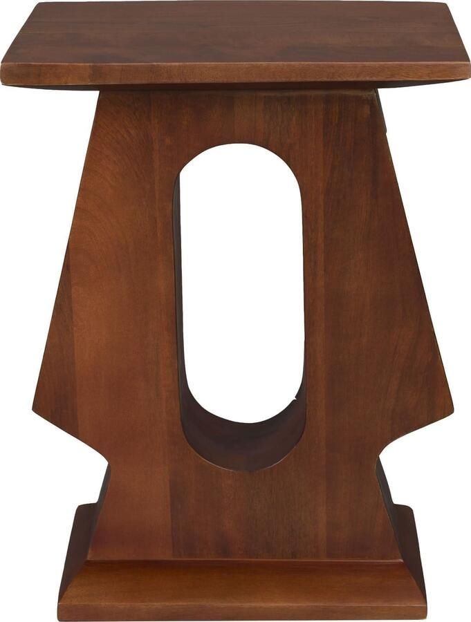 Dutchbone Bijzettafel Pilaster Mangohout 35 x 25cm Bruin Vierkant - Foto 2