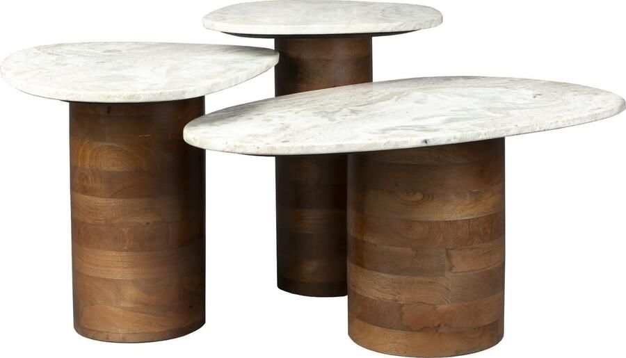 Dutchbone | Dutchbone | Bijzettafel Suki (set Of 3) | Woonkamertafels | BijzettafelBijzettafelset | Woonkamertafels | BijzettafelBijzettafelset - Foto 4