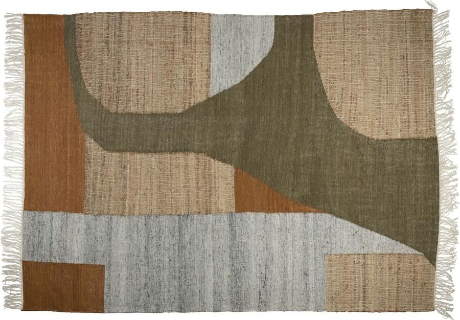 Dutchbone | Dutchbone | Vloerkleed Pavilion 160x230 Natural Green Brown | Woonaccessoires | Vloerkleed | Woonaccessoires | Vloerkleed